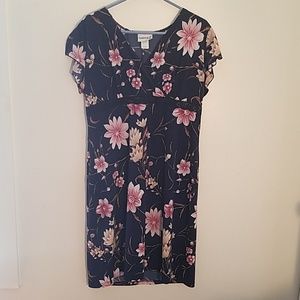 Great condition blue and flower print dress